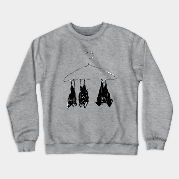 fruitbats in the closet Crewneck Sweatshirt by vectormutt